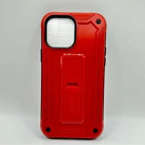 Red IPhone 13 Pro Max Protective Case w Built in Stand